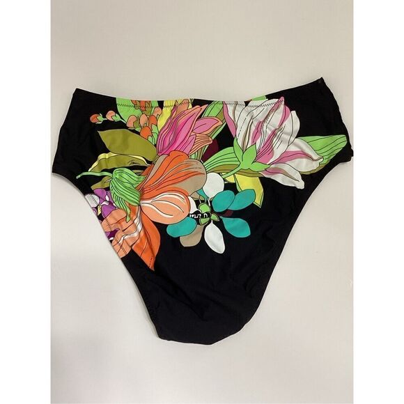 New.Trina Turk floral high waisted bikini bottom. 12. Retails $84 - Picture 4 of 10